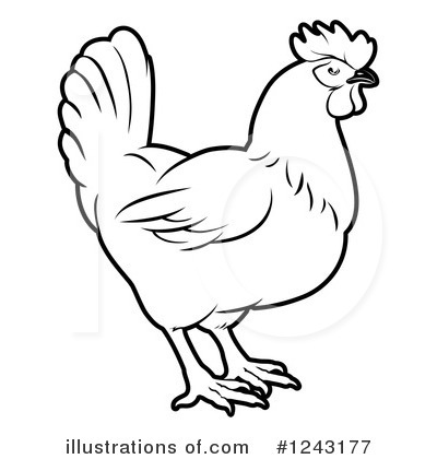 Royalty-Free (RF) Chicken Clipart Illustration by AtStockIllustration - Stock Sample #1243177