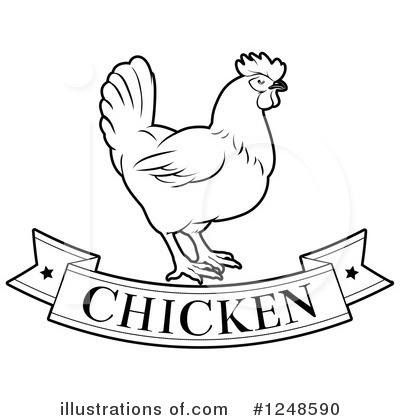 Royalty-Free (RF) Chicken Clipart Illustration by AtStockIllustration - Stock Sample #1248590