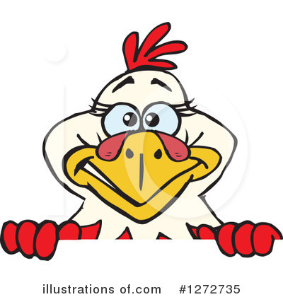 Royalty-Free (RF) Chicken Clipart Illustration by Dennis Holmes Designs - Stock Sample #1272735