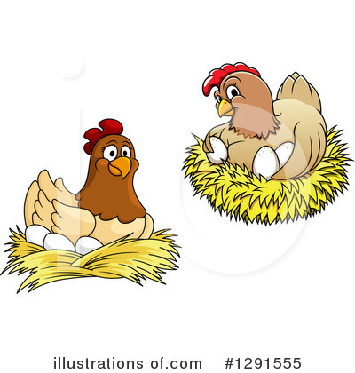 Hen Clipart #1291555 by Vector Tradition SM