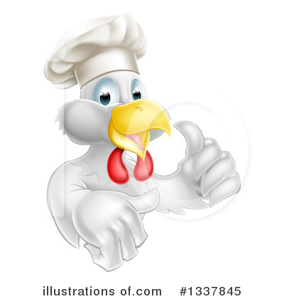 Chef Chicken Clipart #1337845 by AtStockIllustration