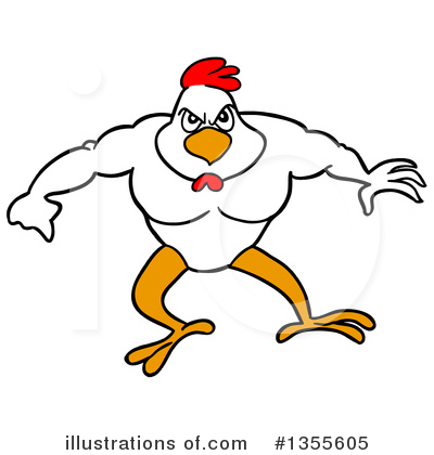 Rooster Clipart #1355605 by LaffToon