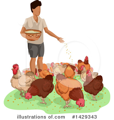 Royalty-Free (RF) Chicken Clipart Illustration by BNP Design Studio - Stock Sample #1429343