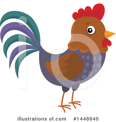Royalty-Free (RF) Chicken Clipart Illustration by visekart - Stock Sample #1448840