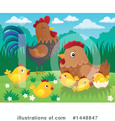 Rooster Clipart #1448847 by visekart