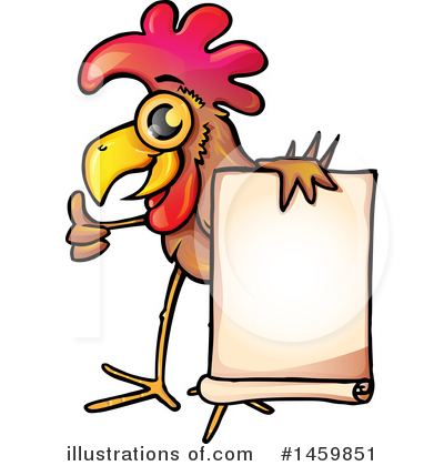 Royalty-Free (RF) Chicken Clipart Illustration by Domenico Condello - Stock Sample #1459851