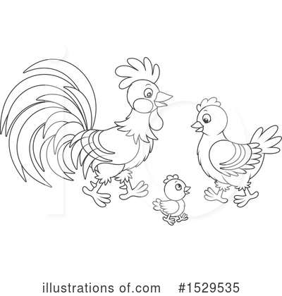 Royalty-Free (RF) Chicken Clipart Illustration by Alex Bannykh - Stock Sample #1529535