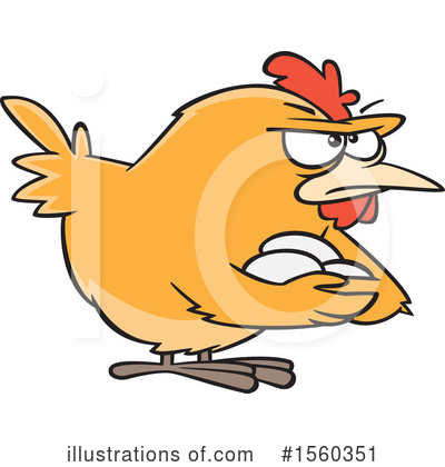 Royalty-Free (RF) Chicken Clipart Illustration by toonaday - Stock Sample #1560351