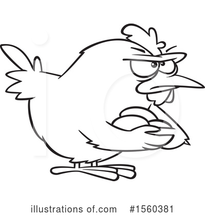 Royalty-Free (RF) Chicken Clipart Illustration by toonaday - Stock Sample #1560381