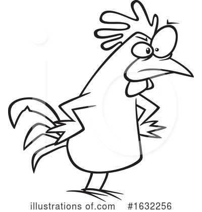 Royalty-Free (RF) Chicken Clipart Illustration by toonaday - Stock Sample #1632256