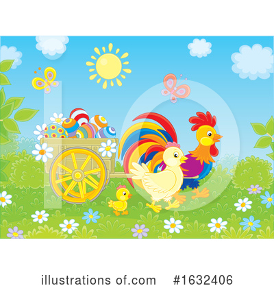 Rooster Clipart #1632406 by Alex Bannykh