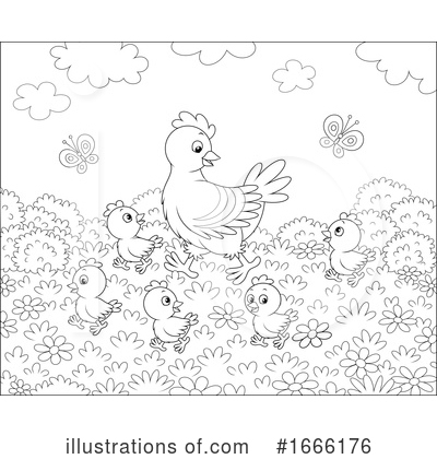 Royalty-Free (RF) Chicken Clipart Illustration by Alex Bannykh - Stock Sample #1666176
