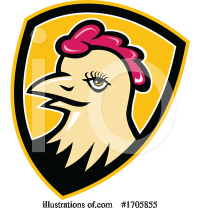Royalty-Free (RF) Chicken Clipart Illustration by patrimonio - Stock Sample #1705855