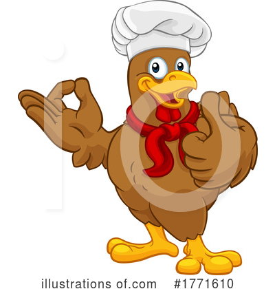 Chef Chicken Clipart #1771610 by AtStockIllustration
