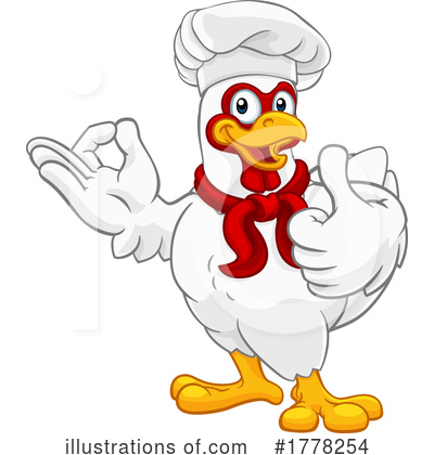 Chef Chicken Clipart #1778254 by AtStockIllustration