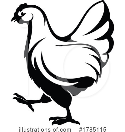 Hen Clipart #1785115 by Vector Tradition SM