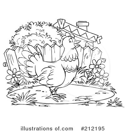 Royalty-Free (RF) Chicken Clipart Illustration by Alex Bannykh - Stock Sample #212195