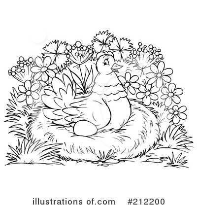 Royalty-Free (RF) Chicken Clipart Illustration by Alex Bannykh - Stock Sample #212200