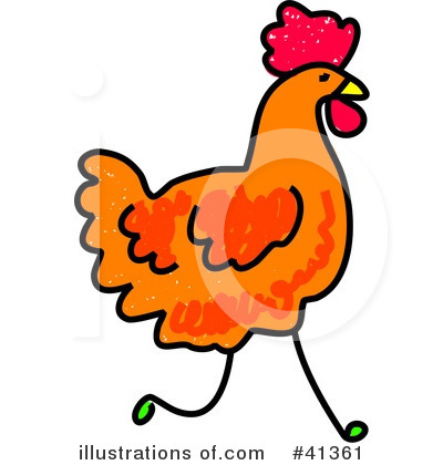 Royalty-Free (RF) Chicken Clipart Illustration by Prawny - Stock Sample #41361