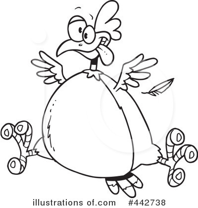 Royalty-Free (RF) Chicken Clipart Illustration by toonaday - Stock Sample #442738