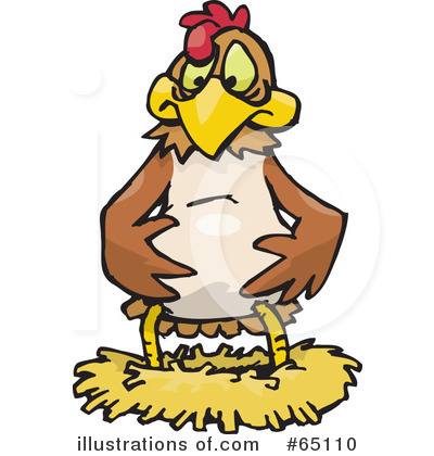 Royalty-Free (RF) Chicken Clipart Illustration by Dennis Holmes Designs - Stock Sample #65110