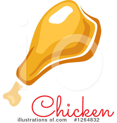 Royalty-Free (RF) Chicken Drumstick Clipart Illustration by Vector Tradition SM - Stock Sample #1264832