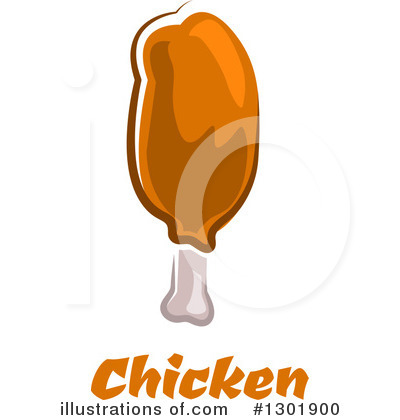 Royalty-Free (RF) Chicken Drumstick Clipart Illustration by Vector Tradition SM - Stock Sample #1301900