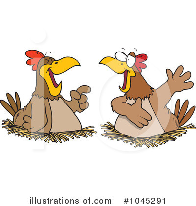 Royalty-Free (RF) Chickens Clipart Illustration by toonaday - Stock Sample #1045291