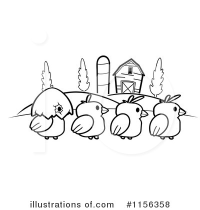 Royalty-Free (RF) Chickens Clipart Illustration by Cory Thoman - Stock Sample #1156358