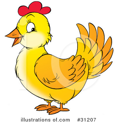 Royalty-Free (RF) Chickens Clipart Illustration by Alex Bannykh - Stock Sample #31207