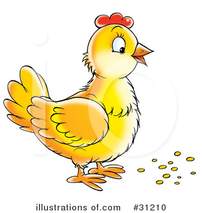 Royalty-Free (RF) Chickens Clipart Illustration by Alex Bannykh - Stock Sample #31210