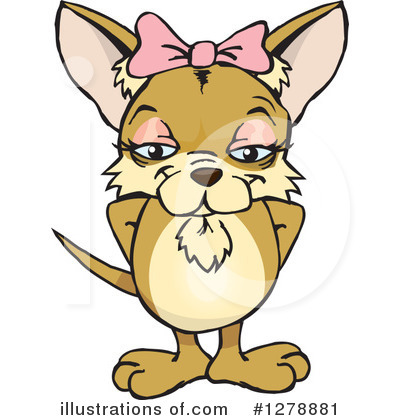 Chihuahua Clipart #1278881 by Dennis Holmes Designs