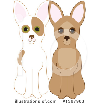 Chihuahua Clipart #1367963 by Maria Bell