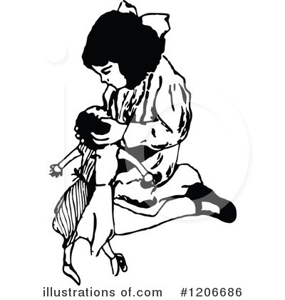 Royalty-Free (RF) Child Clipart Illustration by Prawny Vintage - Stock Sample #1206686