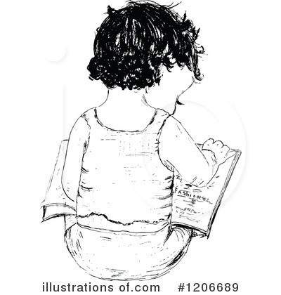 Royalty-Free (RF) Child Clipart Illustration by Prawny Vintage - Stock Sample #1206689