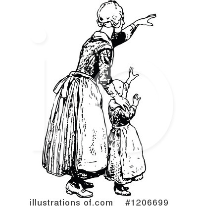 Royalty-Free (RF) Child Clipart Illustration by Prawny Vintage - Stock Sample #1206699