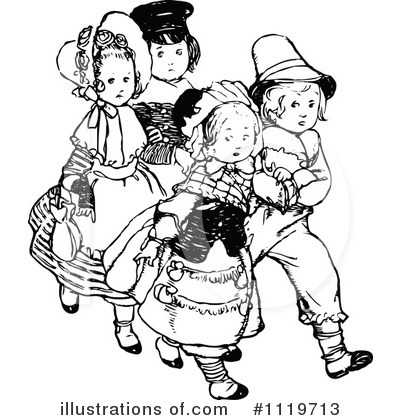 Royalty-Free (RF) Children Clipart Illustration by Prawny Vintage - Stock Sample #1119713