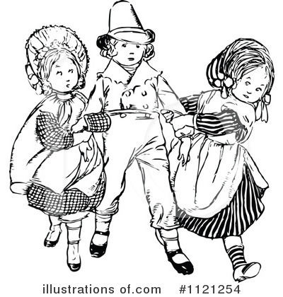 Royalty-Free (RF) Children Clipart Illustration by Prawny Vintage - Stock Sample #1121254