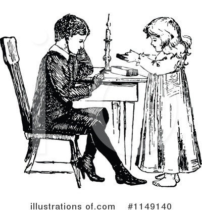 Royalty-Free (RF) Children Clipart Illustration by Prawny Vintage - Stock Sample #1149140