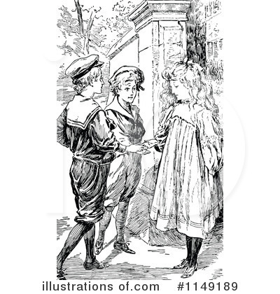 Royalty-Free (RF) Children Clipart Illustration by Prawny Vintage - Stock Sample #1149189