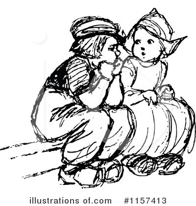 Royalty-Free (RF) Children Clipart Illustration by Prawny Vintage - Stock Sample #1157413