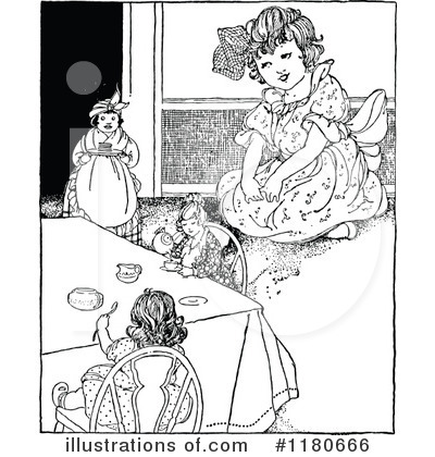 Royalty-Free (RF) Children Clipart Illustration by Prawny Vintage - Stock Sample #1180666