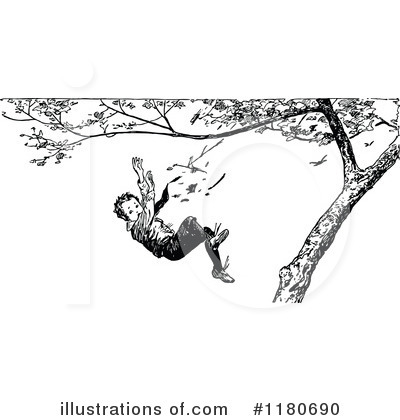 Tree Climbing Clipart #1180690 by Prawny Vintage