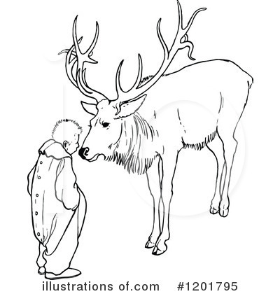 Elk Clipart #1201795 by Prawny Vintage