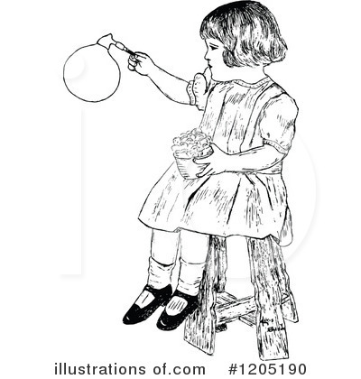 Royalty-Free (RF) Children Clipart Illustration by Prawny Vintage - Stock Sample #1205190