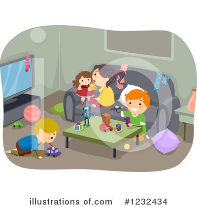 Living Room Clipart #1232434 by BNP Design Studio