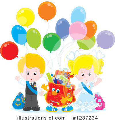 Royalty-Free (RF) Children Clipart Illustration by Alex Bannykh - Stock Sample #1237234