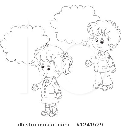 Royalty-Free (RF) Children Clipart Illustration by Alex Bannykh - Stock Sample #1241529