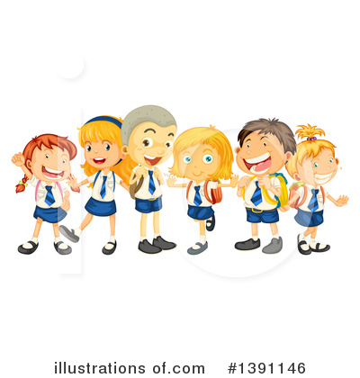 School Children Clipart #1391146 by Graphics RF