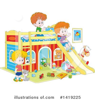 Royalty-Free (RF) Children Clipart Illustration by Alex Bannykh - Stock Sample #1419225